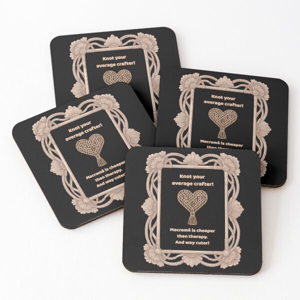 Item preview, Macramé Therapy – Cute Craft Quote for Makers & Creatives designed and sold by Vibe Check Central.