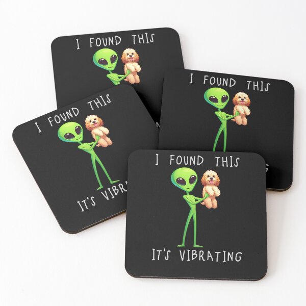 Item preview, Funny Cockapoo Alien I Found This Its Vibrating Mom Dad Kids designed and sold by rafaeltto.