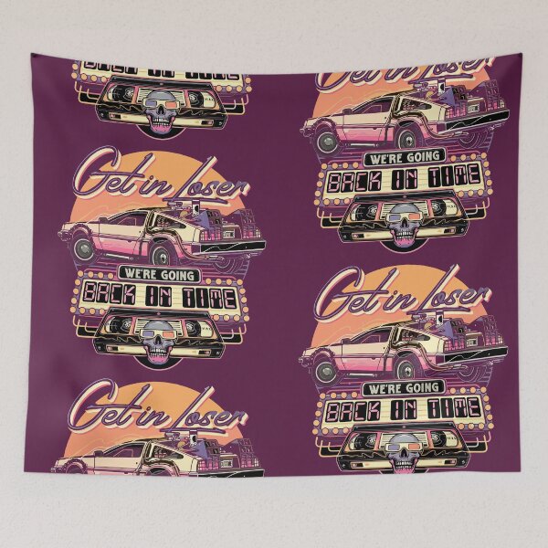 Item preview, Vintage Classic Car Delorean Exclusive Halloween designed and sold by PrintCarClub.