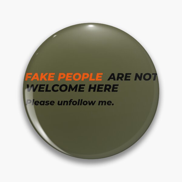Item preview, Fake People Are Not Welcome – Bold Minimalist Quote designed and sold by CleanQuotes.