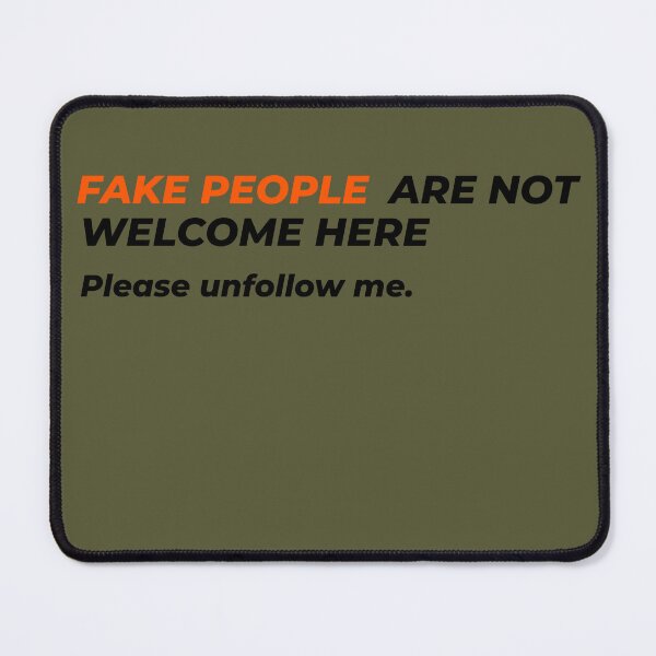 Item preview, Fake People Are Not Welcome – Bold Minimalist Quote designed and sold by CleanQuotes.