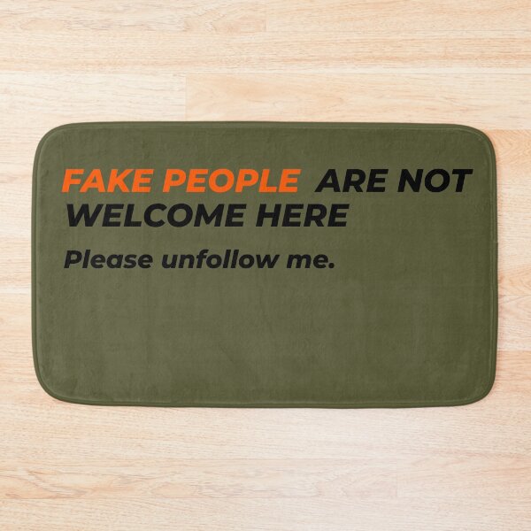 Item preview, Fake People Are Not Welcome – Bold Minimalist Quote designed and sold by CleanQuotes.