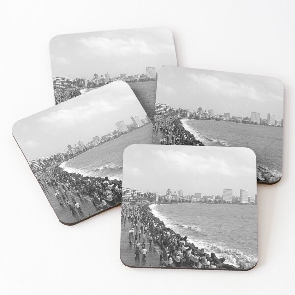 Item preview, Mumbai Monsoon Moments — A Timeless Dance of Rain and Memories at Marine Drive designed and sold by Rushshutterworks.