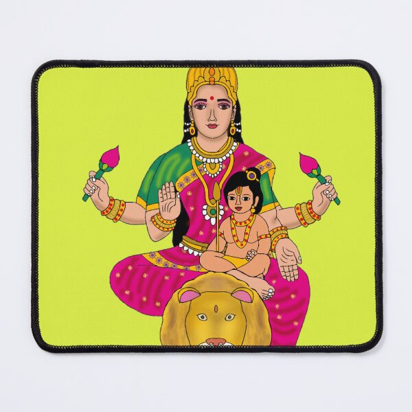 Item preview, Goddess Skandamata Devi | Navdurga Navratri Digital Artwork | Hindu Goddess Illustration designed and sold by Harshit_Digital_Arts.