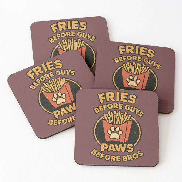 Item preview, : Fries Before Guys, Paws Before Bros – Funny Food & Pet Shirt designed and sold by AdelStore.
