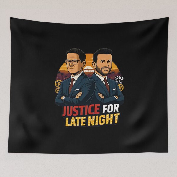 Item preview, Jimmy Kimmel Shirt, Stephen Colbert T-shirt, Justice for Late Night Show, Colbert Kimel 2028 designed and sold by Foro-Chance.