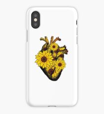 Summer Sunflower Heart iPhone Case