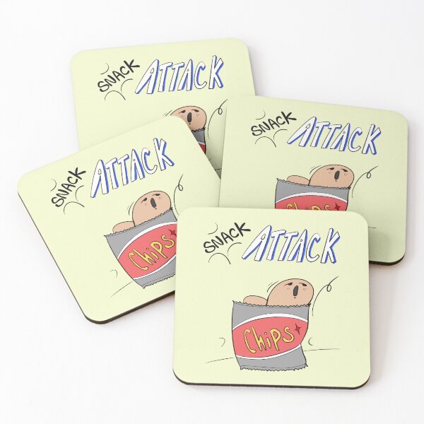 Item preview, Snack Attack – Hand-Drawn Doodle designed and sold by mintmono-studio.