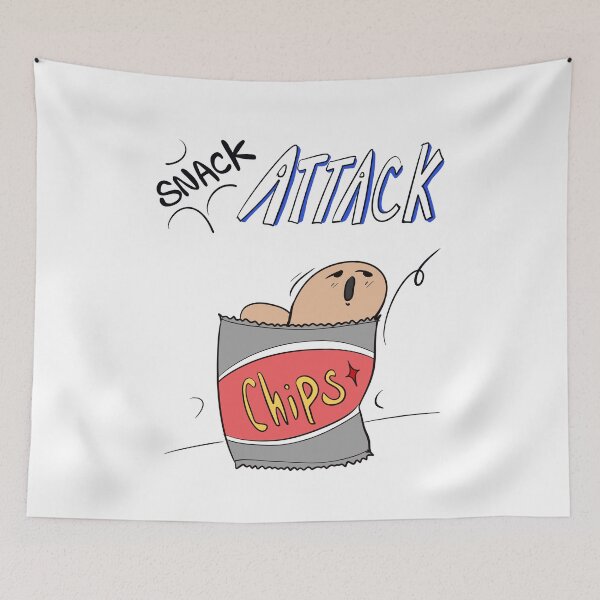 Item preview, Snack Attack – Hand-Drawn Doodle designed and sold by mintmono-studio.