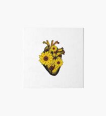 Summer Sunflower Heart Art Board