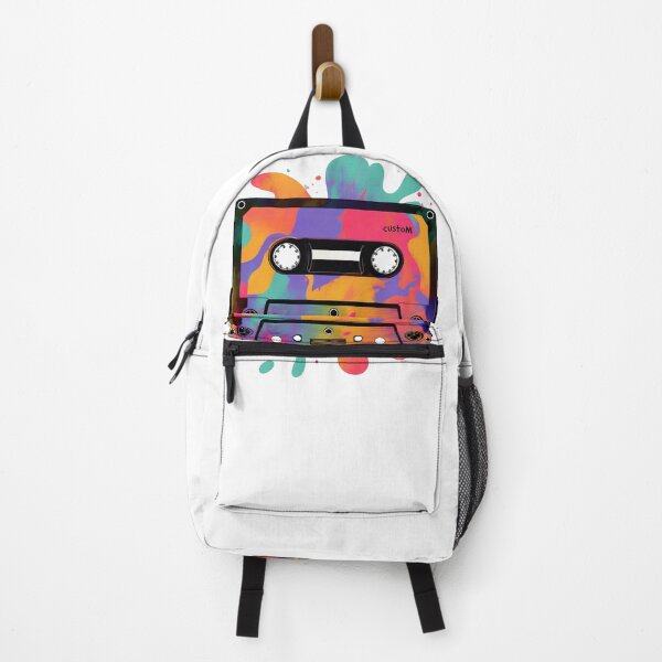 Item preview, Custom Cassettes™ Colorful Retro Abstract Cassette Tape Art designed and sold by WHITE FLAME PRINTS.