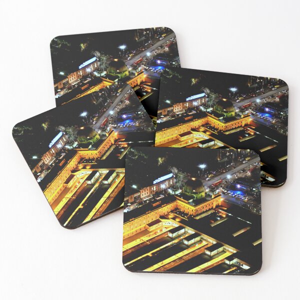 Item preview, Melbourne Lights – Flinders Street Station Glows Under the Night Sky designed and sold by Rushshutterworks.