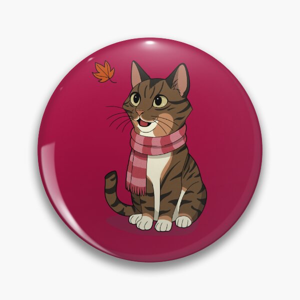 Item preview, Cozy Tabby Cat in Fall – Autumn Kitty Illustration designed and sold by DerpCat Sketches.