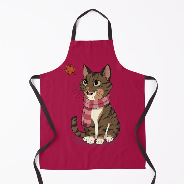 Item preview, Cozy Tabby Cat in Fall – Autumn Kitty Illustration designed and sold by DerpCat Sketches.