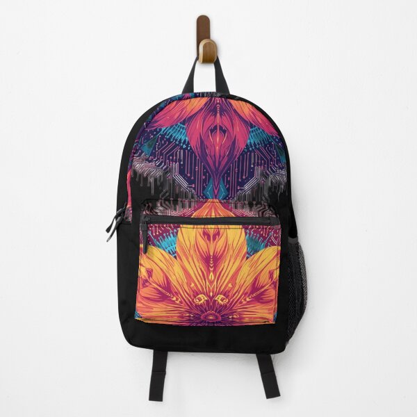 Item preview, Luminous Cyber Lily – Neon Floral Illustration with Futuristic Glow designed and sold by Naturalite19.