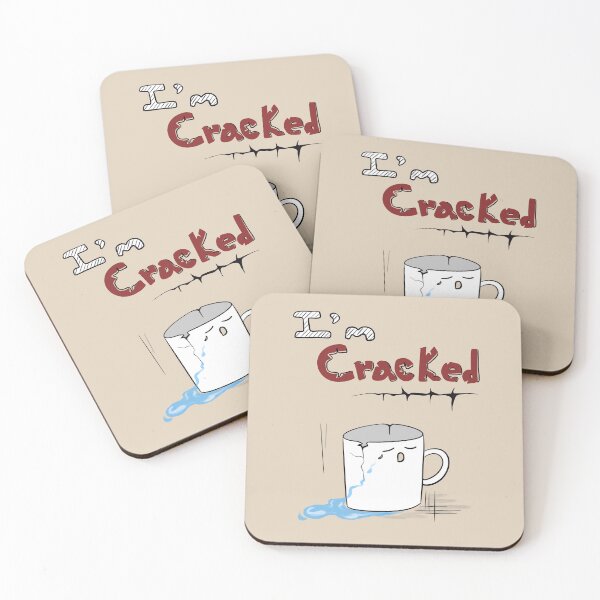 Item preview, I’m Cracked – Hand-Drawn Coffee Mug Doodle designed and sold by mintmono-studio.