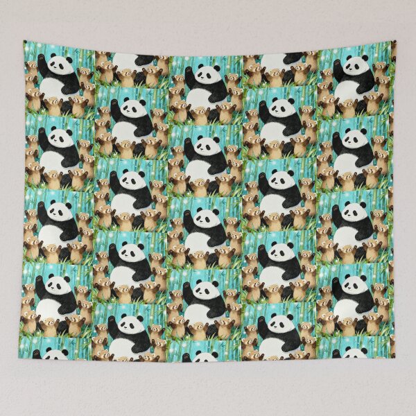 Item preview, Bamboo Forest Friends Welcome designed and sold by zzz888.