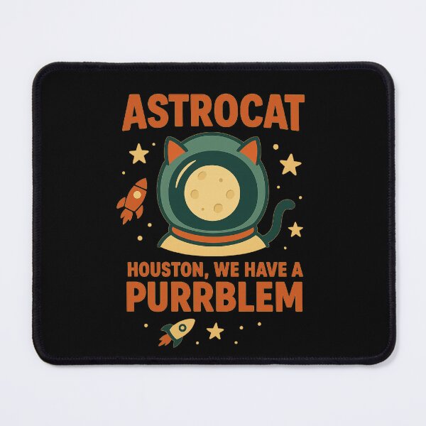 Item preview, Astrocat Space Cat Moon Helmet – Funny Houston We Have a Purrblem T-Shirt designed and sold by AdelStore.