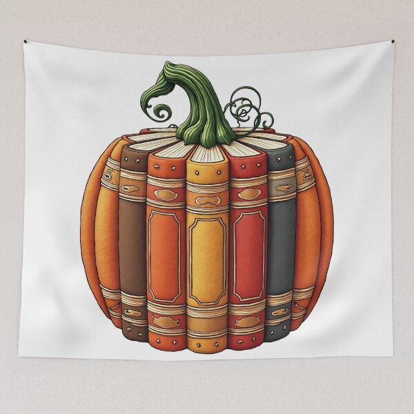 Item preview, Pumpkin Book Lover Fall Halloween Quote designed and sold by ArtDesignTp.