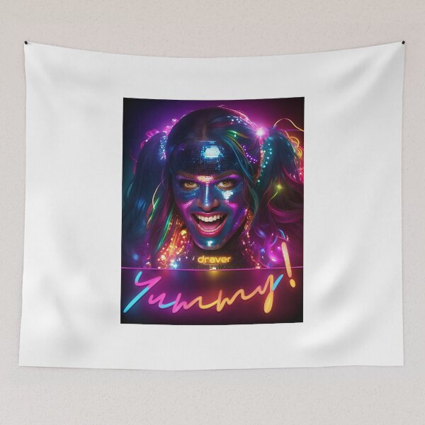 Item preview, Crazy Neon Harlequin designed and sold by ClassicArch.