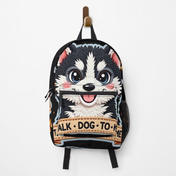 Item preview, Talk Dog To Me Cute Husky Puppy Quote designed and sold by ArtDesignTp.