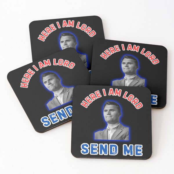 Item preview, Here I Am Lord Send Me Charlie Kirk  designed and sold by WoodburyLake.