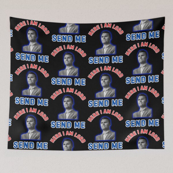 Item preview, Here I Am Lord Send Me Charlie Kirk  designed and sold by WoodburyLake.
