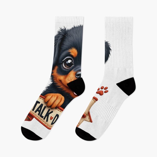 Item preview, Talk Dog To Me Funny Rottweiler Quote designed and sold by ArtDesignTp.