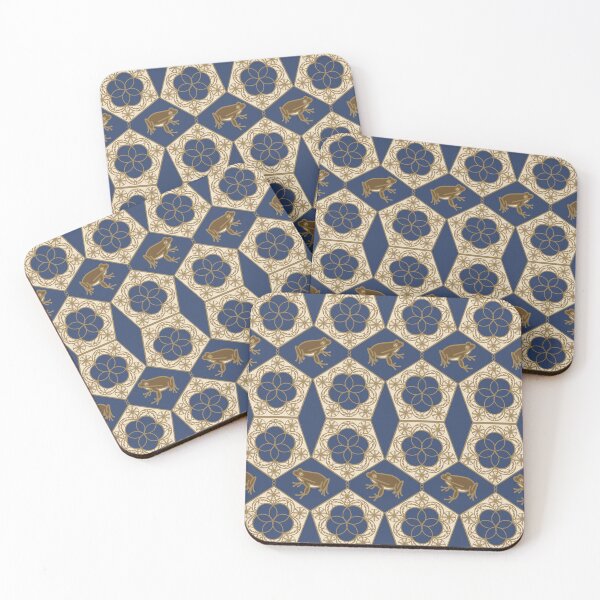 Item preview, Chocolate Frog Box Mirror Repeat in Jewel Tones designed and sold by The Paper Daffodil.