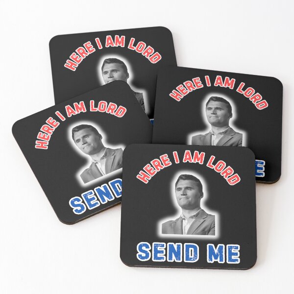 Item preview, Here I Am Lord Send Me Charlie Kirk  designed and sold by WoodburyLake.