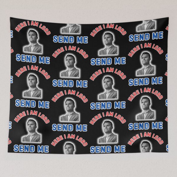 Item preview, Here I Am Lord Send Me Charlie Kirk  designed and sold by WoodburyLake.
