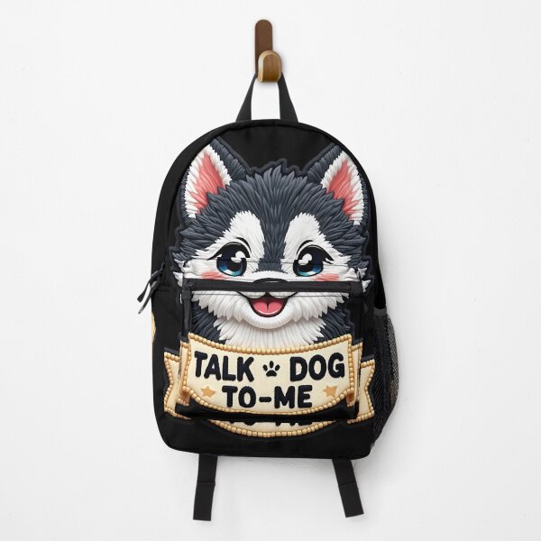 Item preview, Talk Dog To Me Funny Husky Dog Quote designed and sold by ArtDesignTp.