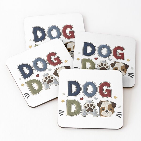 Item preview, Dog Dad Funny Pet Lover Quote designed and sold by ArtDesignTp.