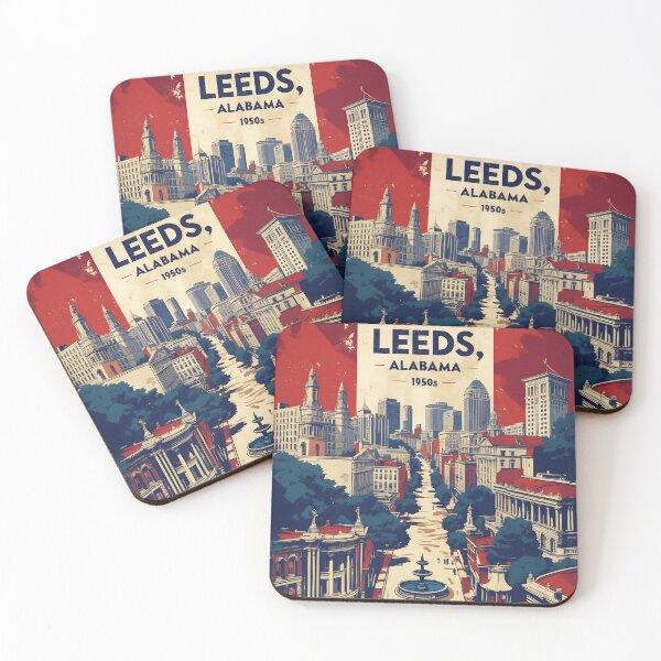 Item preview, Leeds Alabama 1950s USA Vintage Travel Tourism  designed and sold by TravelersGems.