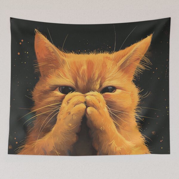Item preview, Nosey Kitty: Bathroom Stink Face designed and sold by ArgentoArt.