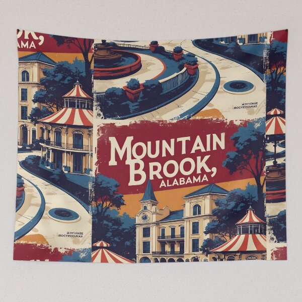 Item preview, Mountain Brook Alabama 1950s USA Vintage Travel Tourism  designed and sold by TravelersGems.