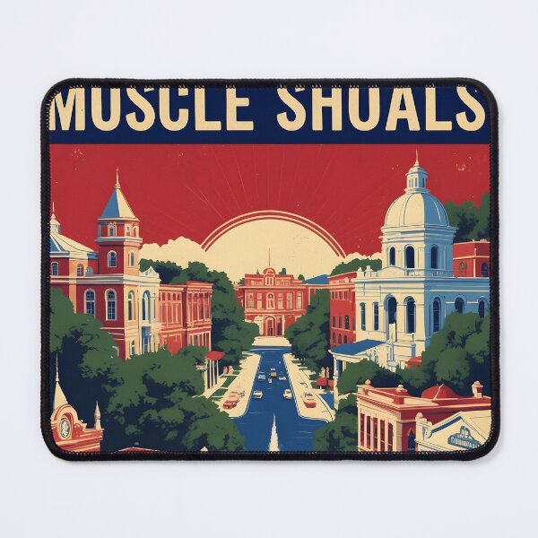 Item preview, Muscle Shoals Alabama 1950s USA Vintage Travel Tourism  designed and sold by TravelersGems.