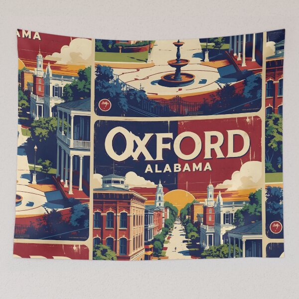 Item preview, Oxford Alabama 1950s USA Vintage Travel Tourism  designed and sold by TravelersGems.