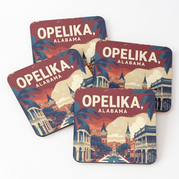 Item preview, Opelika Alabama 1950s USA Vintage Travel Tourism  designed and sold by TravelersGems.