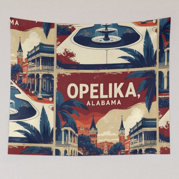 Item preview, Opelika Alabama 1950s USA Vintage Travel Tourism  designed and sold by TravelersGems.