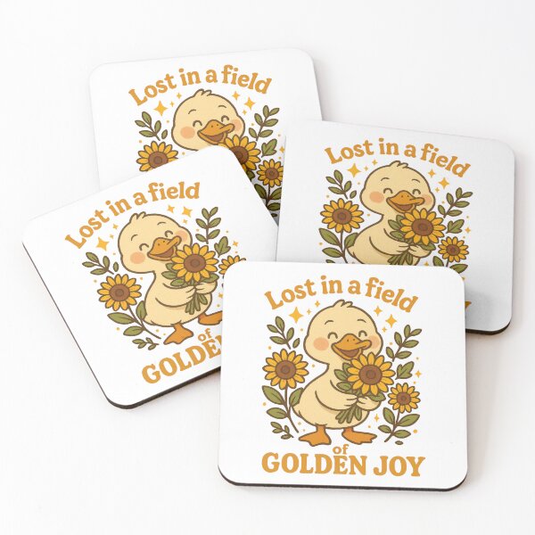 Item preview, Lost in a Field of Golden Joy - Cute Sunflower Duck Sticker for Cottagecore Vibes designed and sold by inkoutninja.