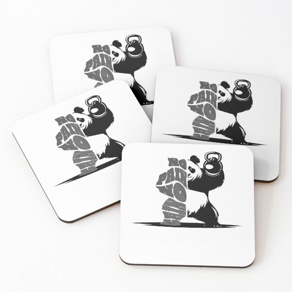 Item preview, No Pain No Gain - Panda Gym Motivation Design designed and sold by Click2ship.