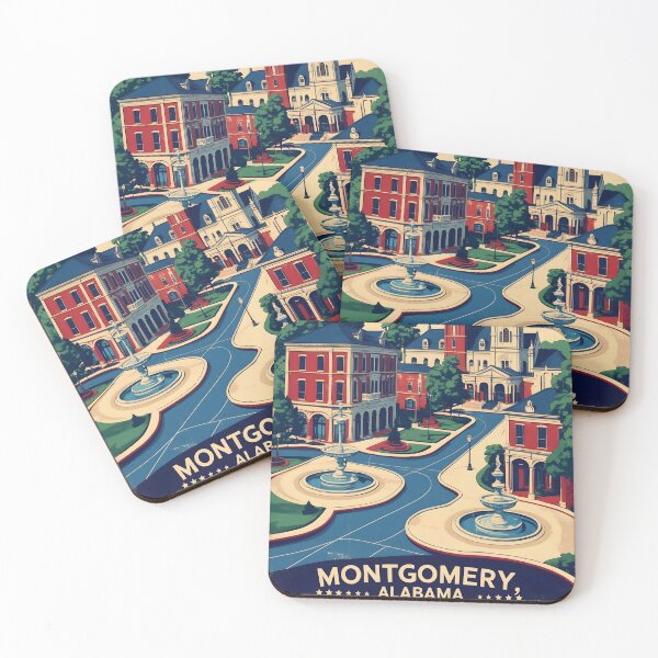 Item preview, Montgomery Alabama 1950s USA Vintage Travel Tourism  designed and sold by TravelersGems.