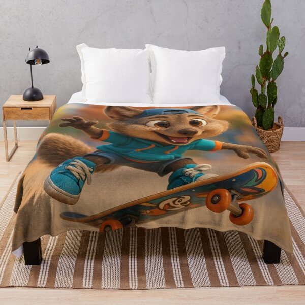 Item preview, Skater Crab-Eating Fox designed and sold by Sillytoe.