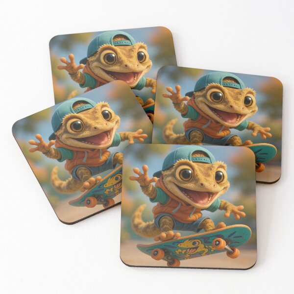 Item preview, Skater Crested Gecko designed and sold by Sillytoe.
