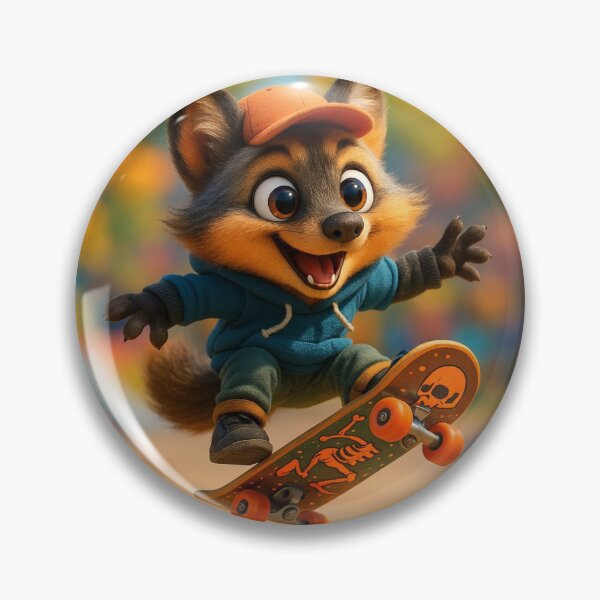 Item preview, Skater Cross Fox designed and sold by Sillytoe.