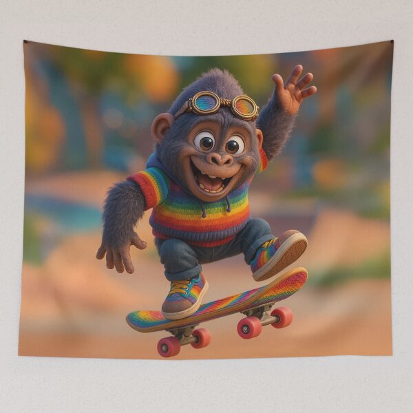 Item preview, Skater Cross River Gorilla designed and sold by Sillytoe.