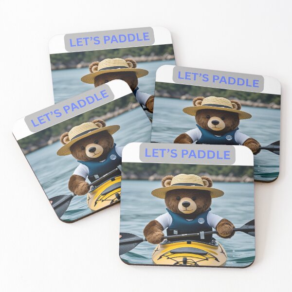 Item preview, Let's Paddle Plush Toy Male Bear in Sea Kayak designed and sold by NeuroDivergent9.