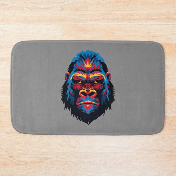 Item preview, Powerful Gorilla – Colorful Animal Portrait Illustration designed and sold by Meiersbeste.