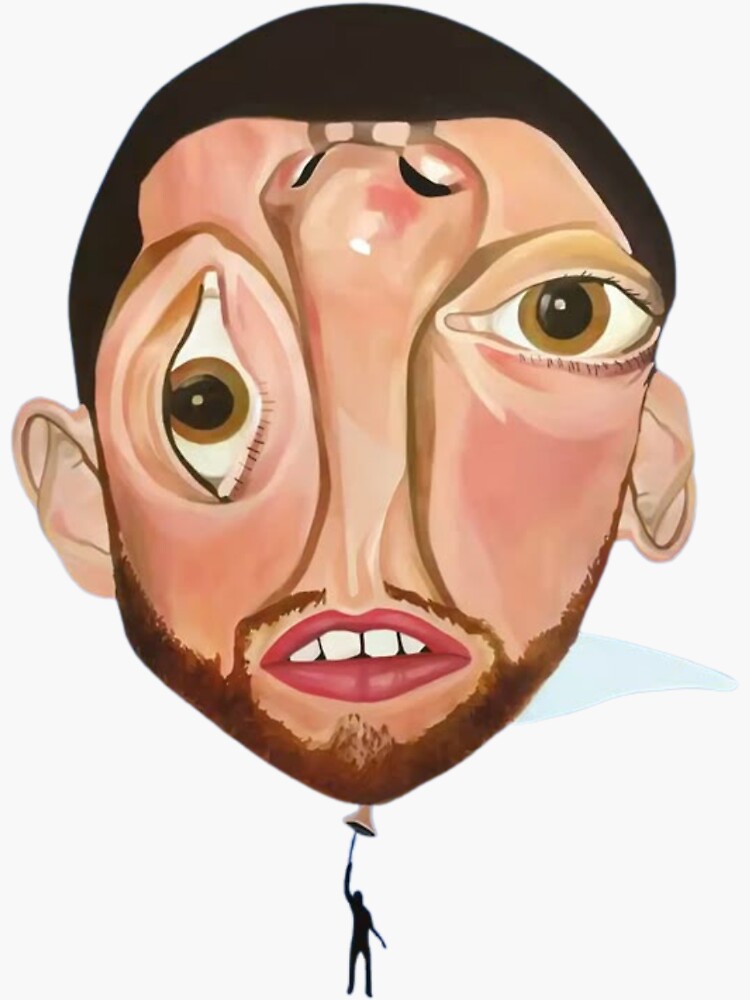 Mac Miller Album Cover Balloon Aesthetic  Sticker
